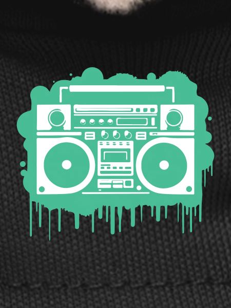 Cyan Boom Box