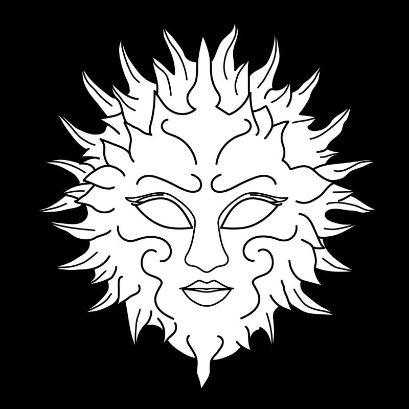 White sun