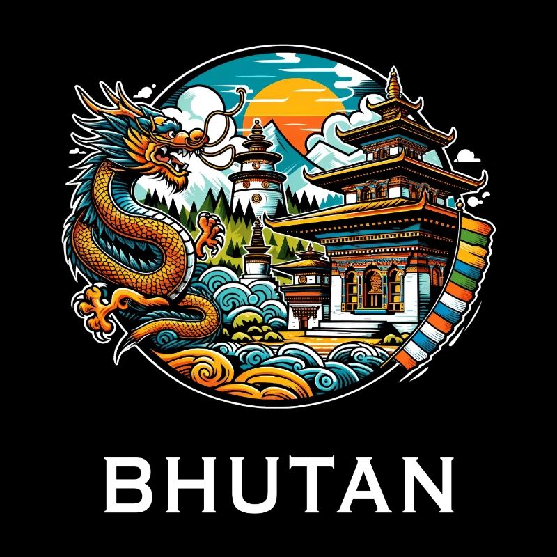 Bhutan Drache Himalaya Thimphu