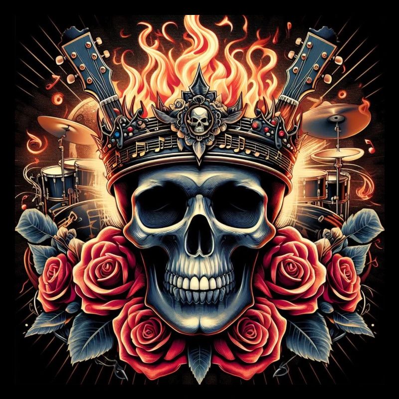 Burning Skull