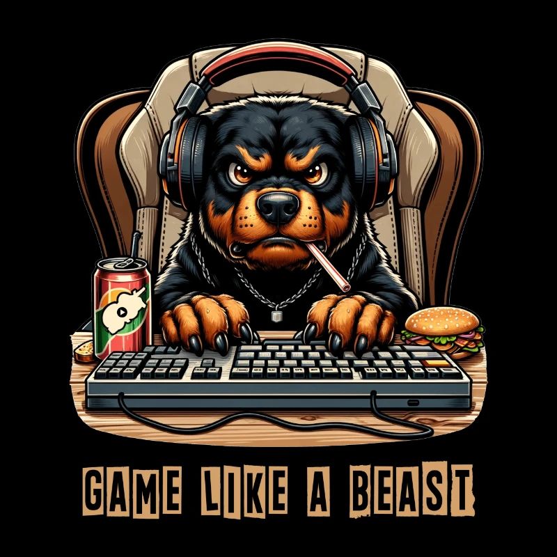 Design de jeu Rottweiler