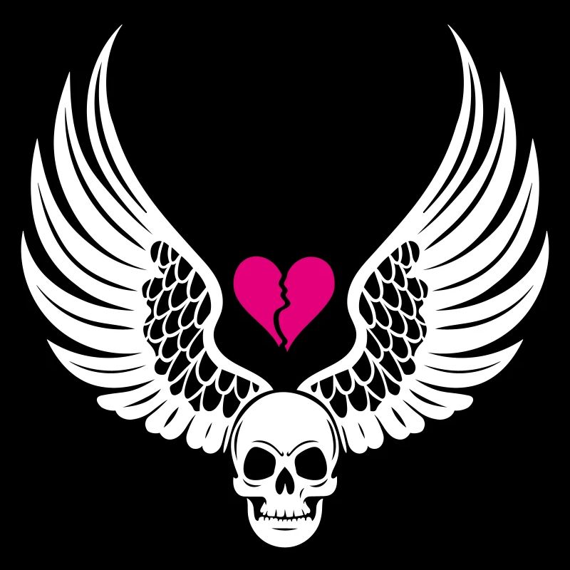 Skull Broken Heart Anti Valentine's Day