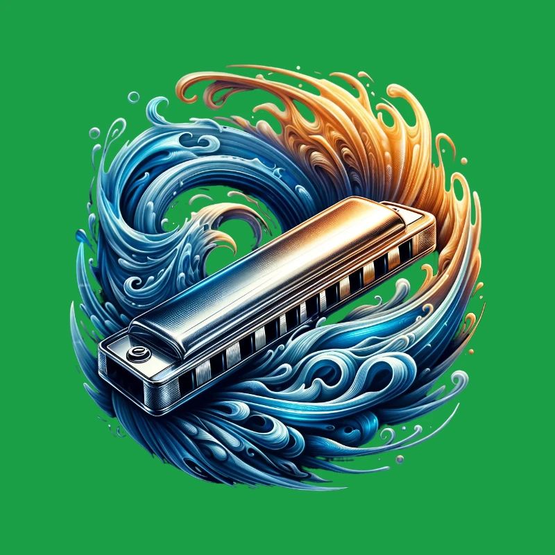 Harmonica abstract design