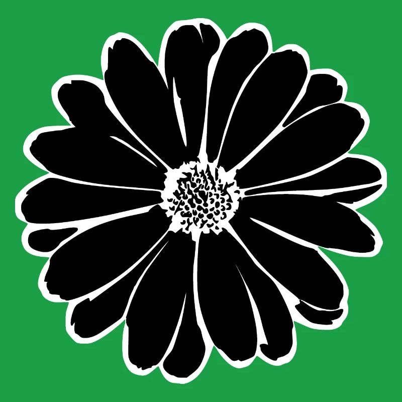 Fleur, Noir, Fleurs, Noir, Fleur