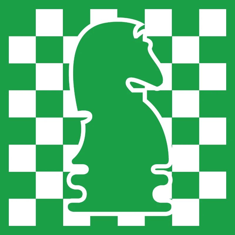Chess Horse Checkerboard Pattern Symbol Graphic Logo