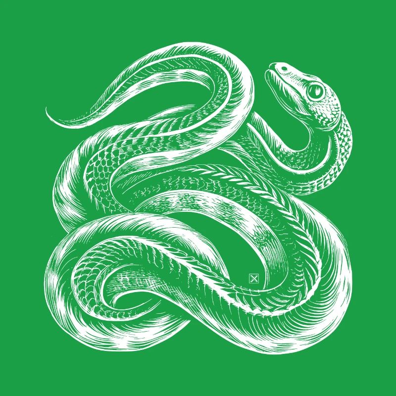 White Entwined Snake