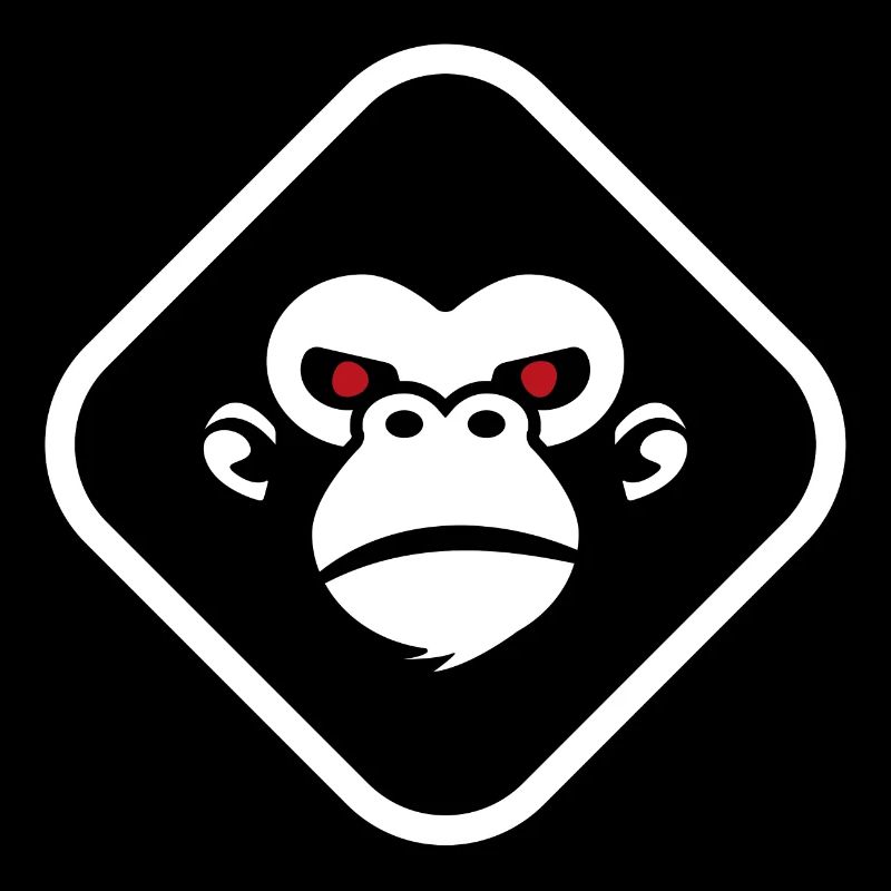 Gorilla logo dark background