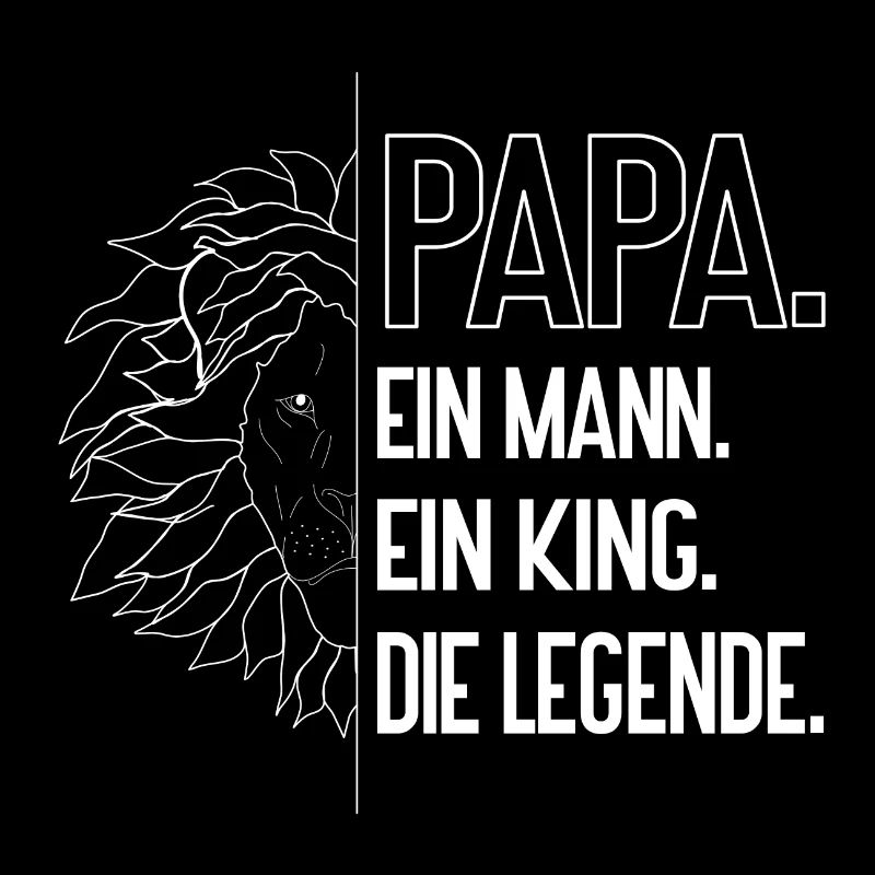 Papa King – Strong Father Lion Design