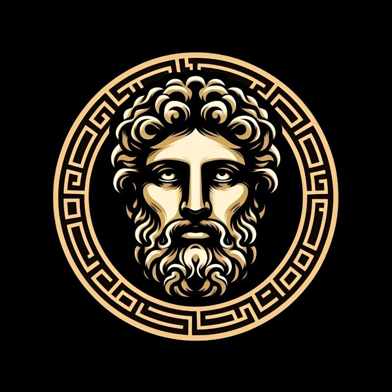 Ancient Greek mythological face