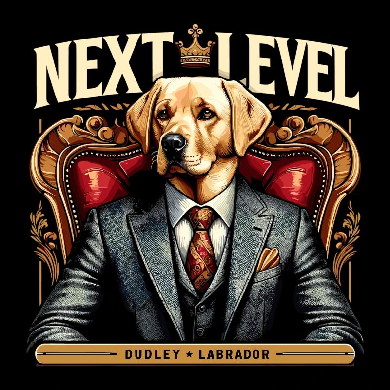 Dudley Labrador Suit Next Level Dog King Chair