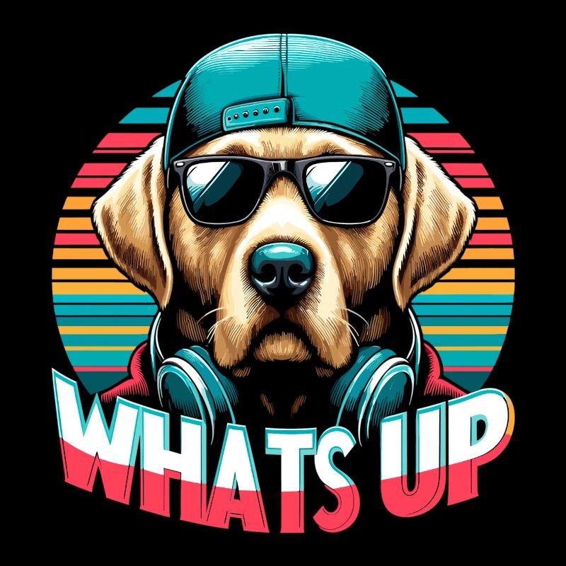 Dudley Labrador Was geht ab cooler Hund Geschenk