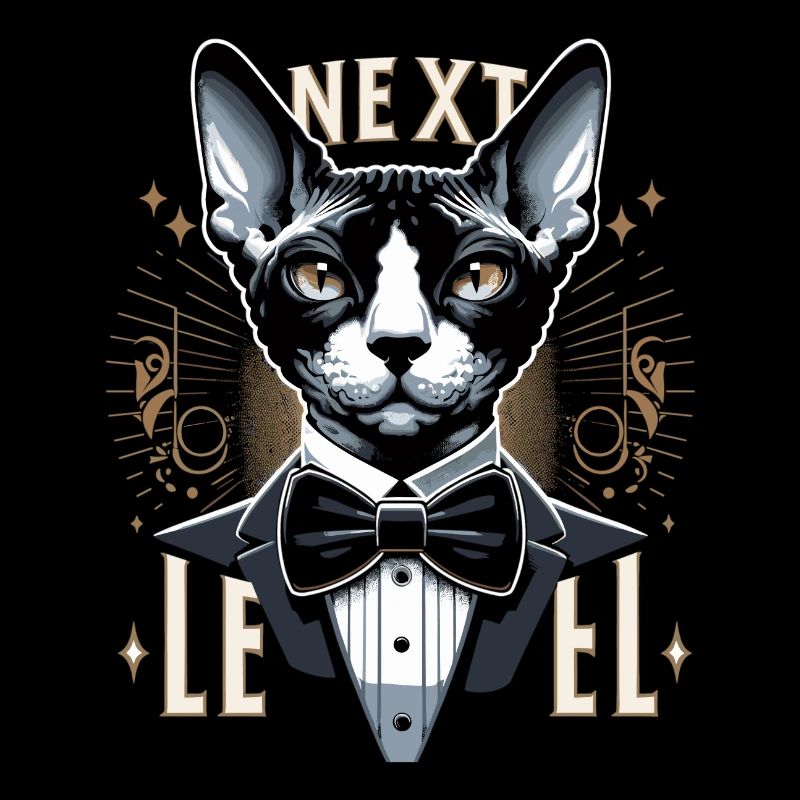 Cornish Rex Anzug Next Level Katze Geschenk