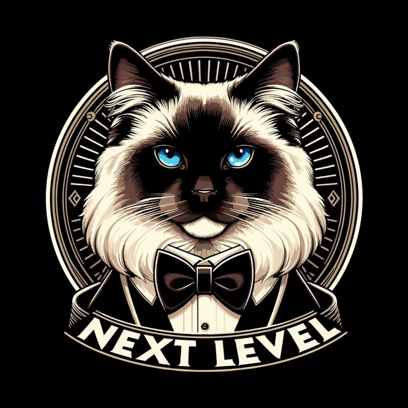 Chat Sacré de Birmanie Chat de Birmanie Cadeau de smoking