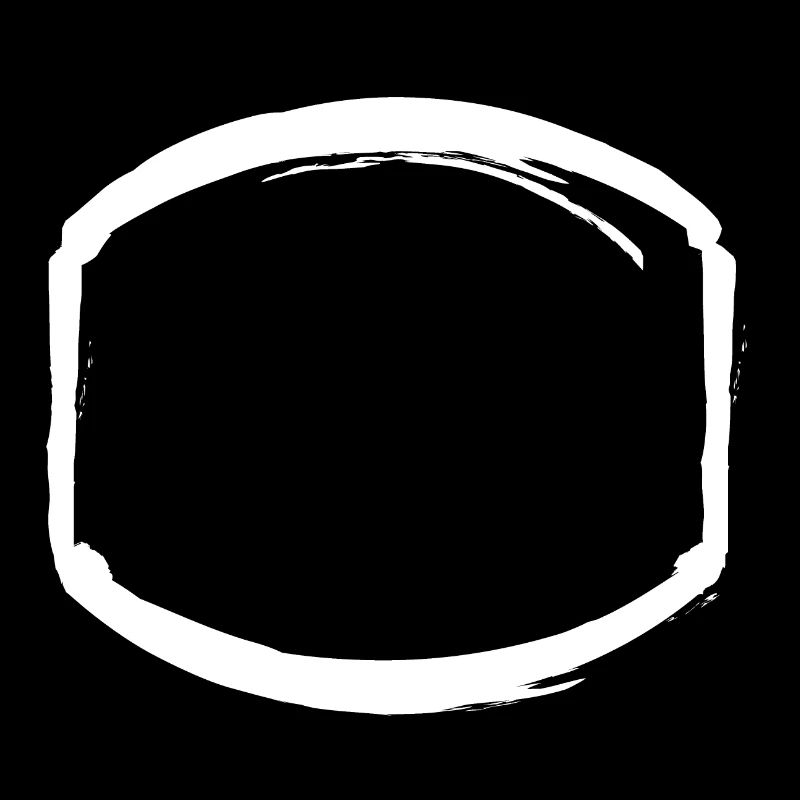 Cadre ovale blanc