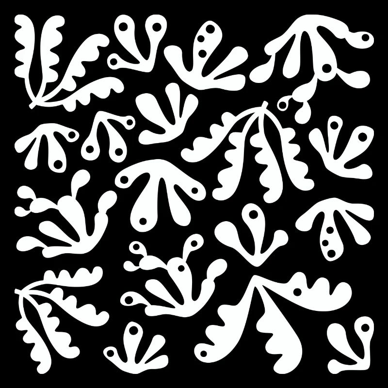 Abstrait Corail L Blanc