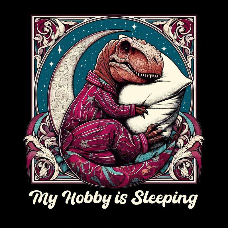 T-Rex Sleeping Hobby Gift