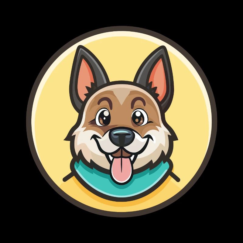 Dessin animé kawaii de race de chien Bakharwal