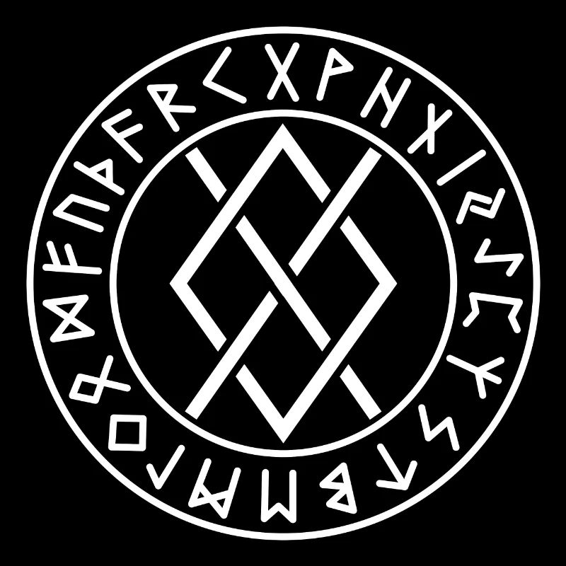 Runes cercle Gungnir blanches