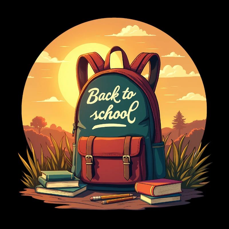 Back to School, Backpack and Books