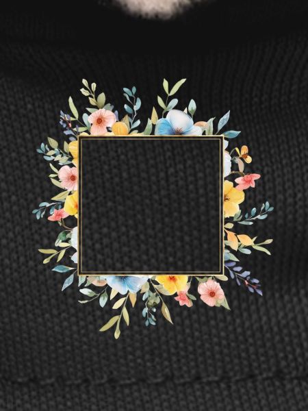 Floral design, square, customizable