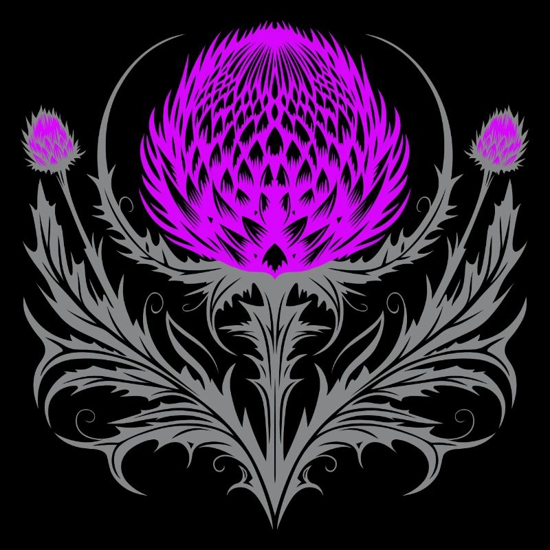 Distel Tattoo Chardon Ecossais Art Botanique