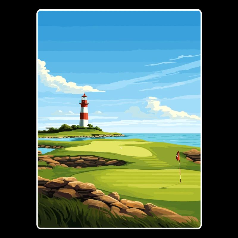 Harbor Town Golf Links Club Course Affiche de voyage