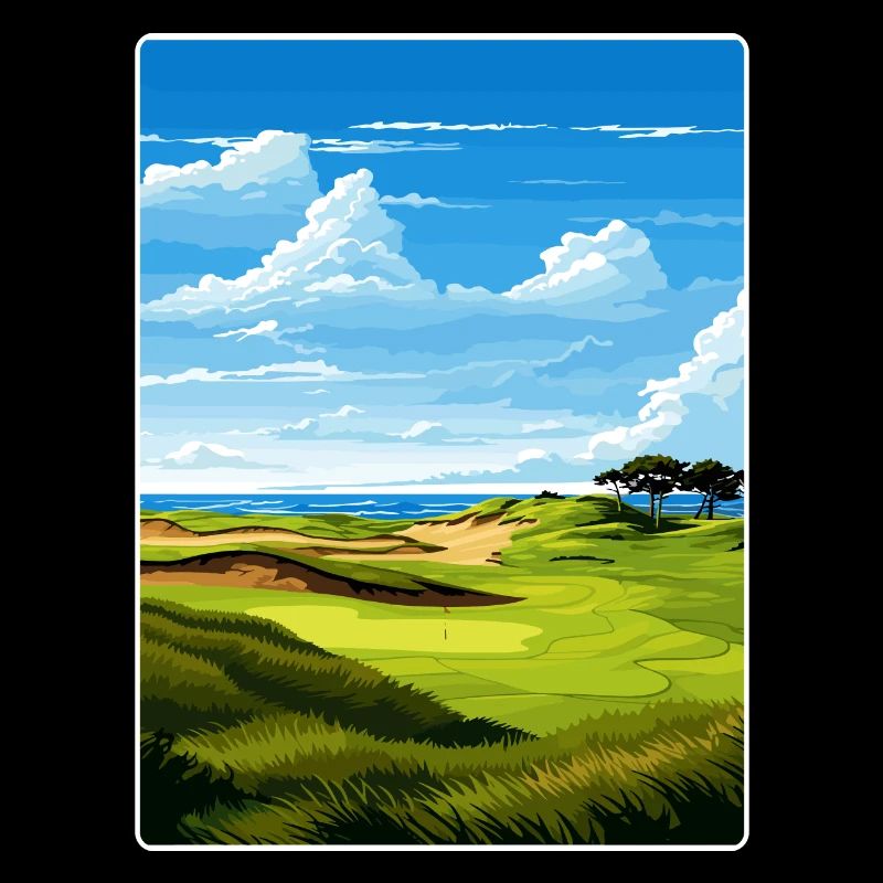 Bandon Dunes Golf Resort Affiche de voyage souvenir