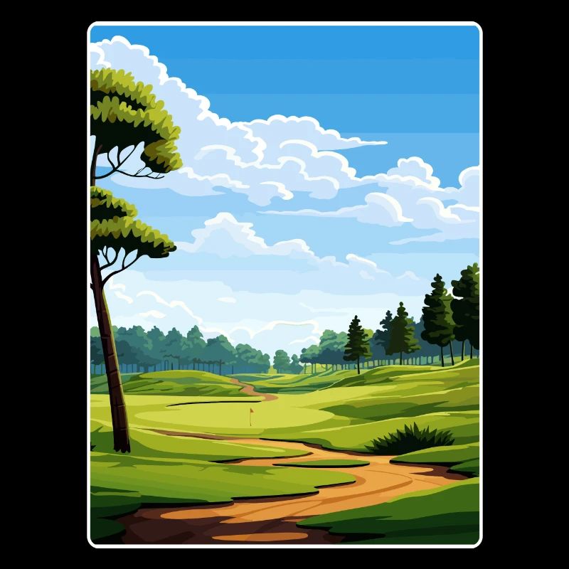 Shadow Creek Golfplatz Reiseposter Souvenir