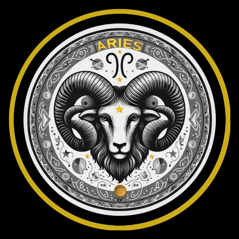 Widder Zodiac Sternzeichen Widder Ornament