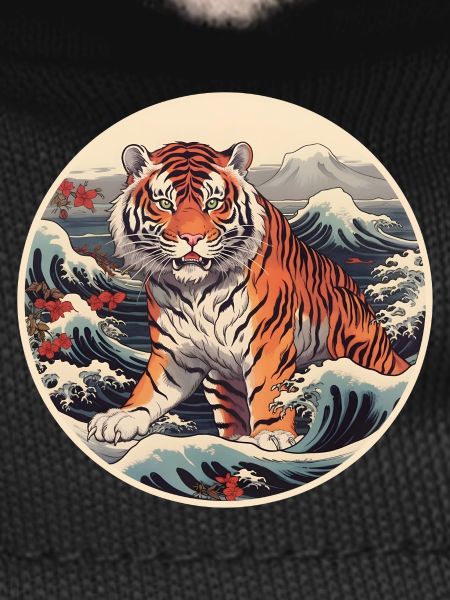 Tiger wave Ukiyo-e Hokusai