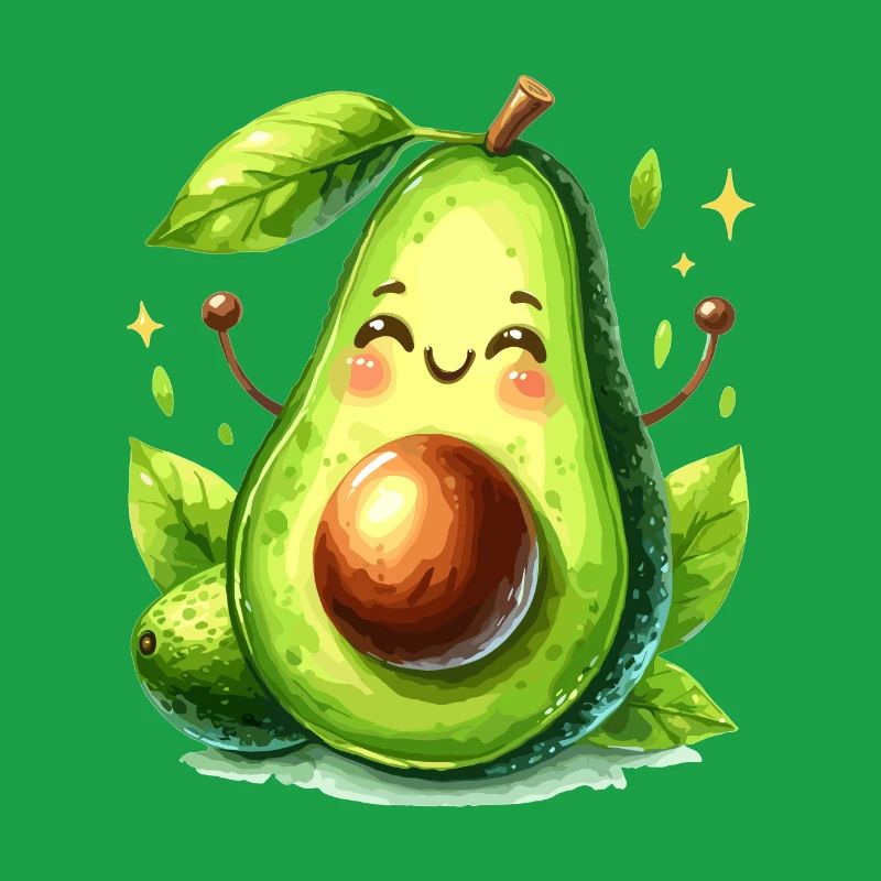 Avocado Funny Positive Optimism Gift