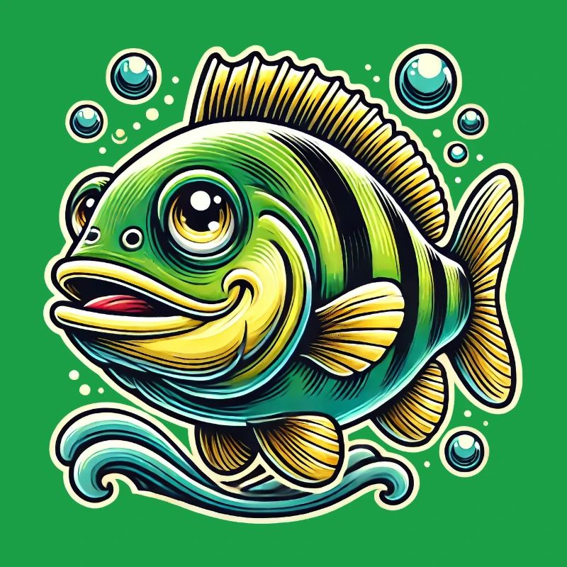 Barsch Flussbarsch Design