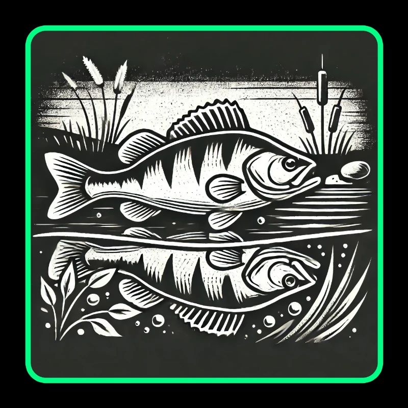 Barsch Raubfisch Design