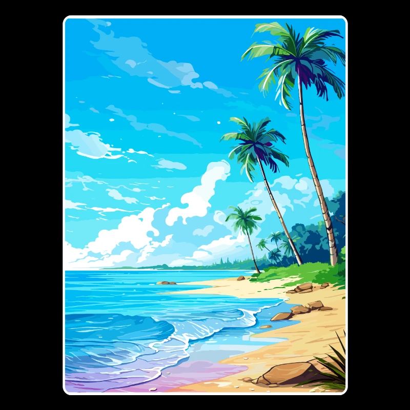 Inseln Karibik Reise Poster Souvenir