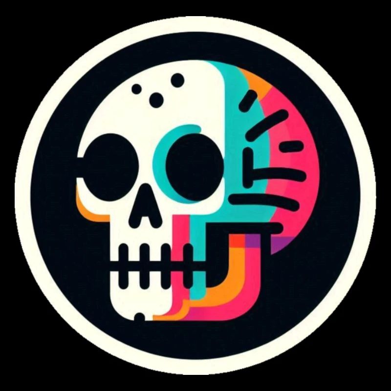 Skeleton colorful