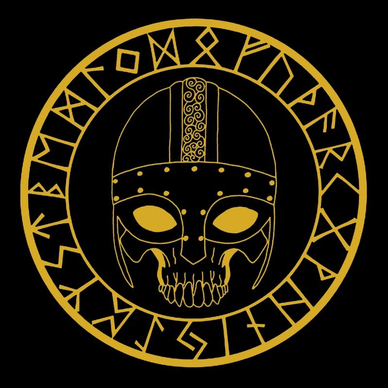 Viking Skull (Gold)