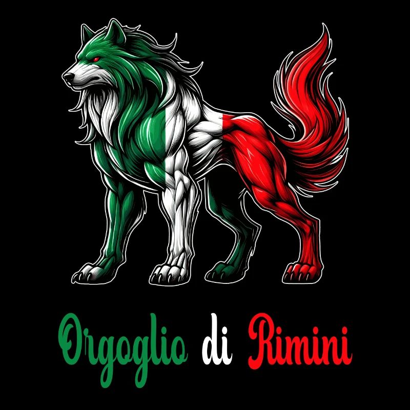 Le drapeau de la fierté de Rimini (Italie)
