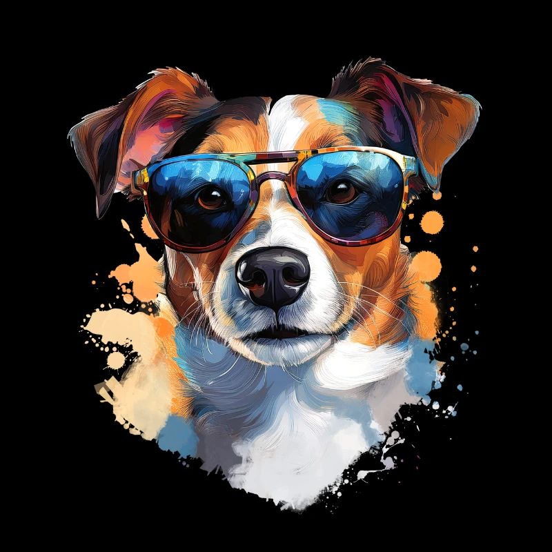 Jack Russel mit Sonnenbrille