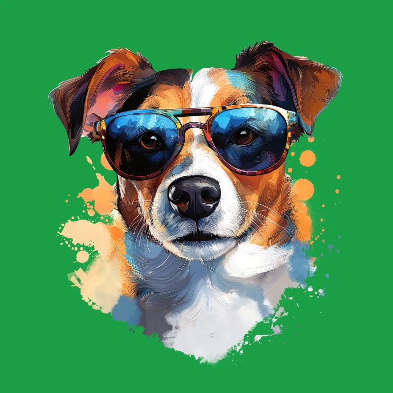 Jack Russell with sunglasses