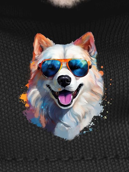 Samoyed with sunglasses