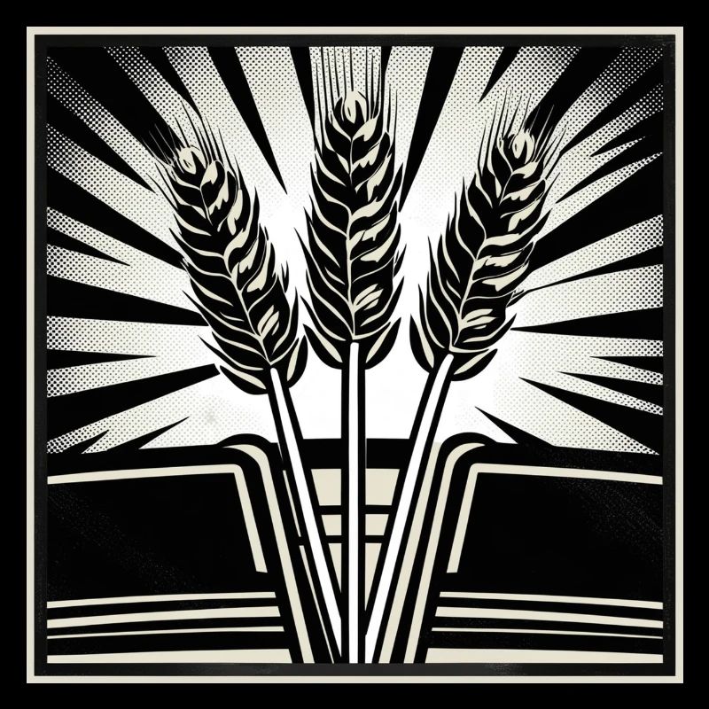 3 ears of grain wheat