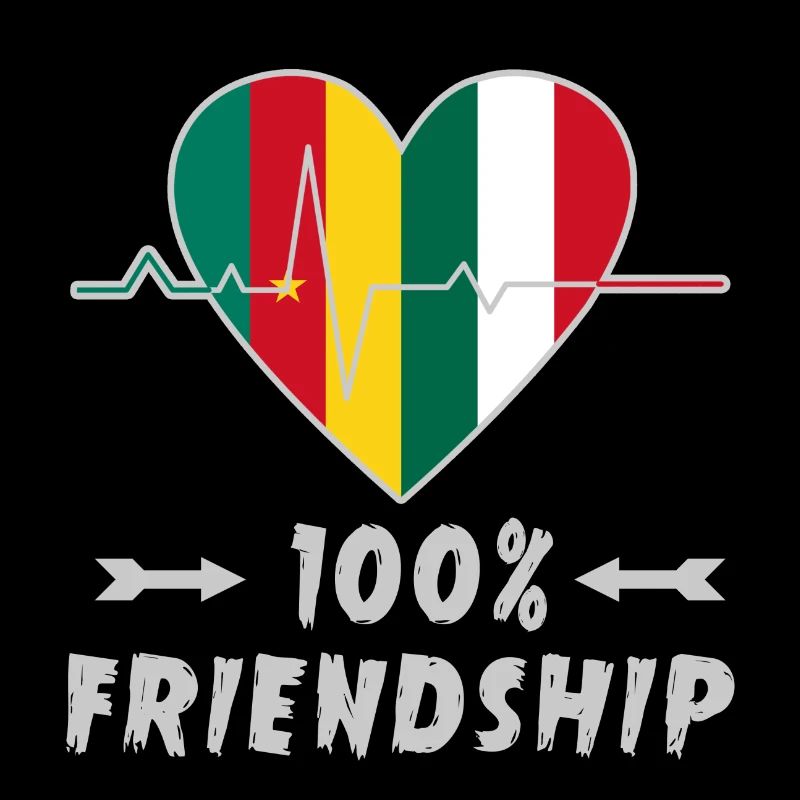 Cameroon and Italy 100% friendship