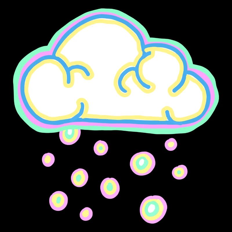 nuage pastel et neige