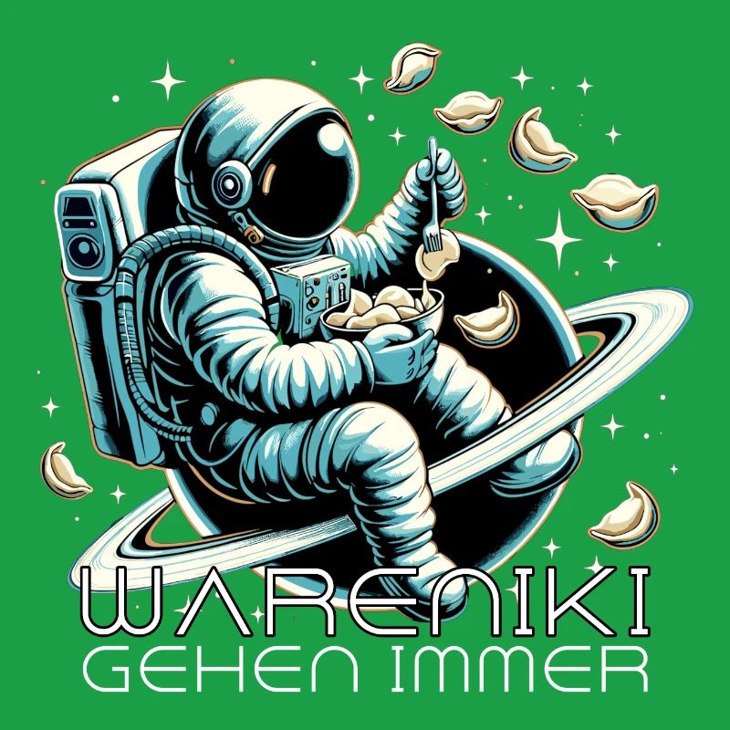 Wareniki Astronaut lecker Geschenk