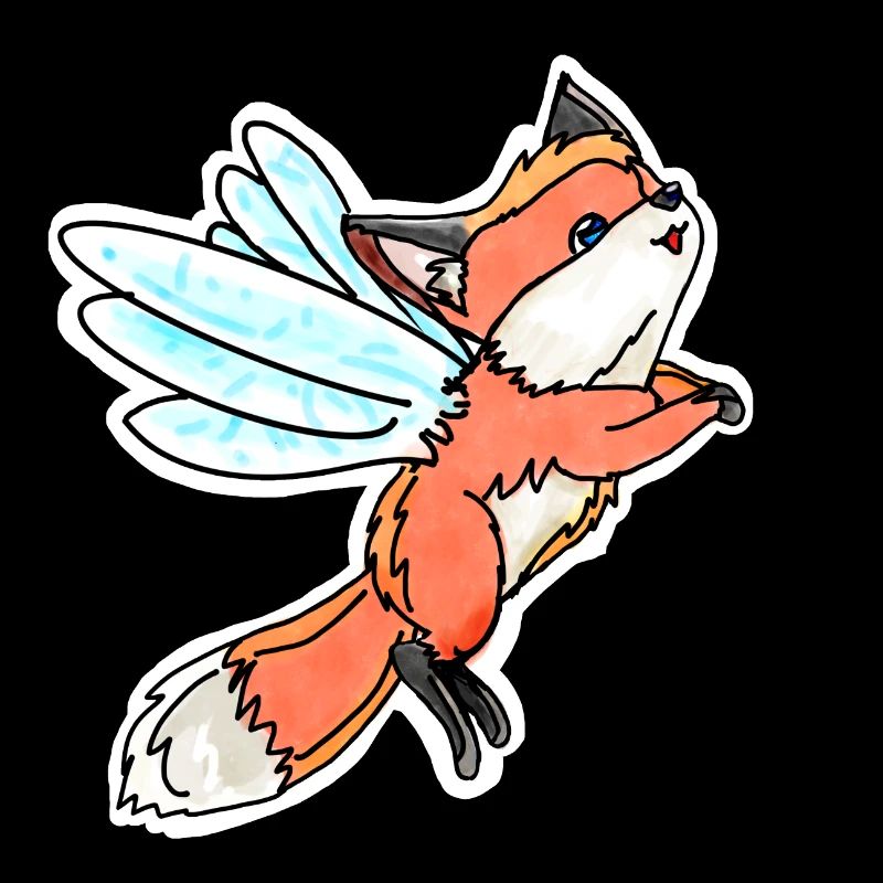 Fantastique, fée volante renard