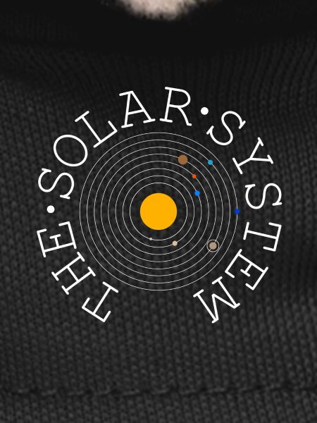 The Solar System (white)