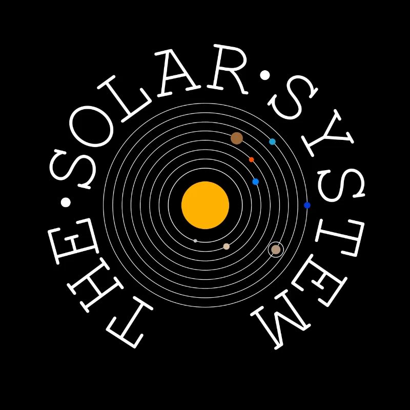 Le système solaire (blanc)