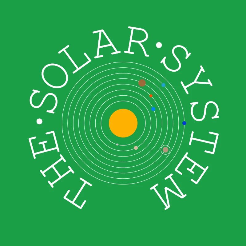 Le système solaire (blanc)