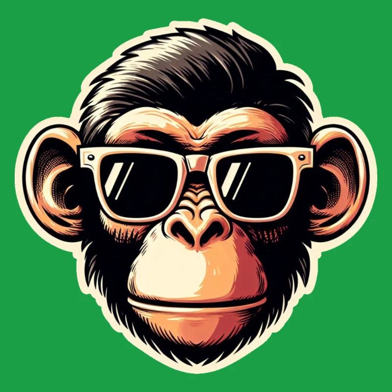 Monkey Glasses Cool