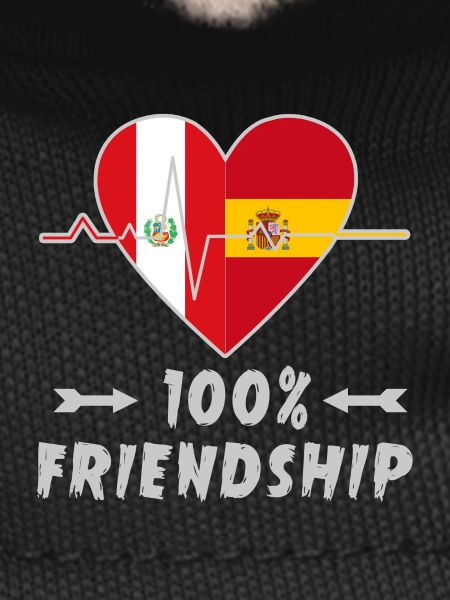 Peru and Spain 100% friendship